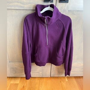 lululemon Scuba Oversized Funnel-Neck Half Zip Dramatic Magenta XS/S